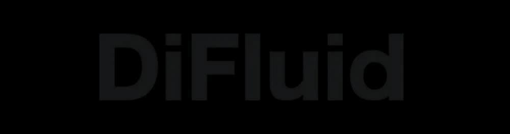 Logotipo de Difluid, creadores de herramientas de medición para café.