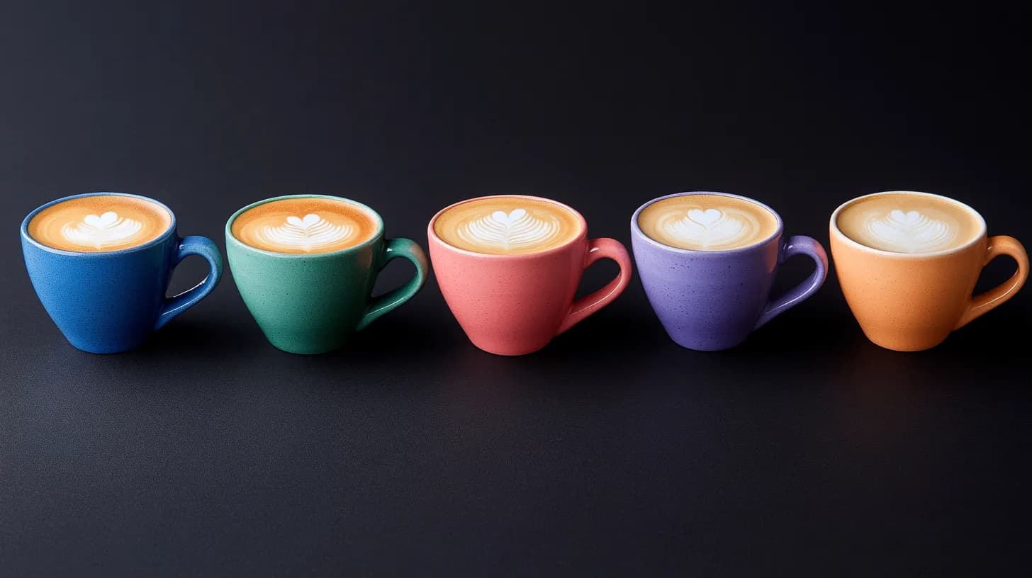 Práctica de máquinas de espresso y molinos en curso de arte latte
